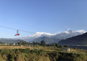 पोखरामा ‘सुपरम्यान जिपलाइन’ सुरु